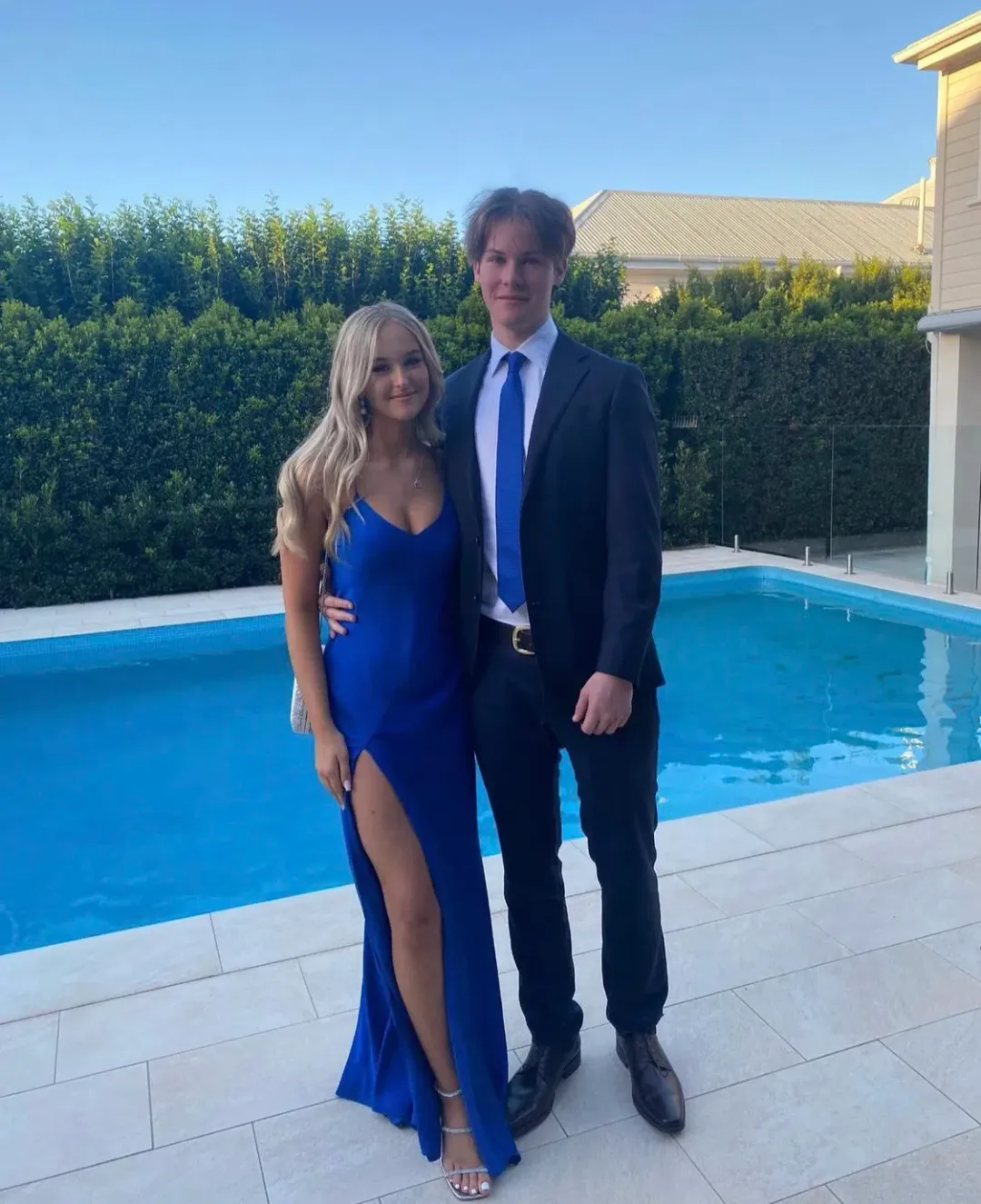 Michelle Mason Bias Cobalt dress for rent on The Volte - main image