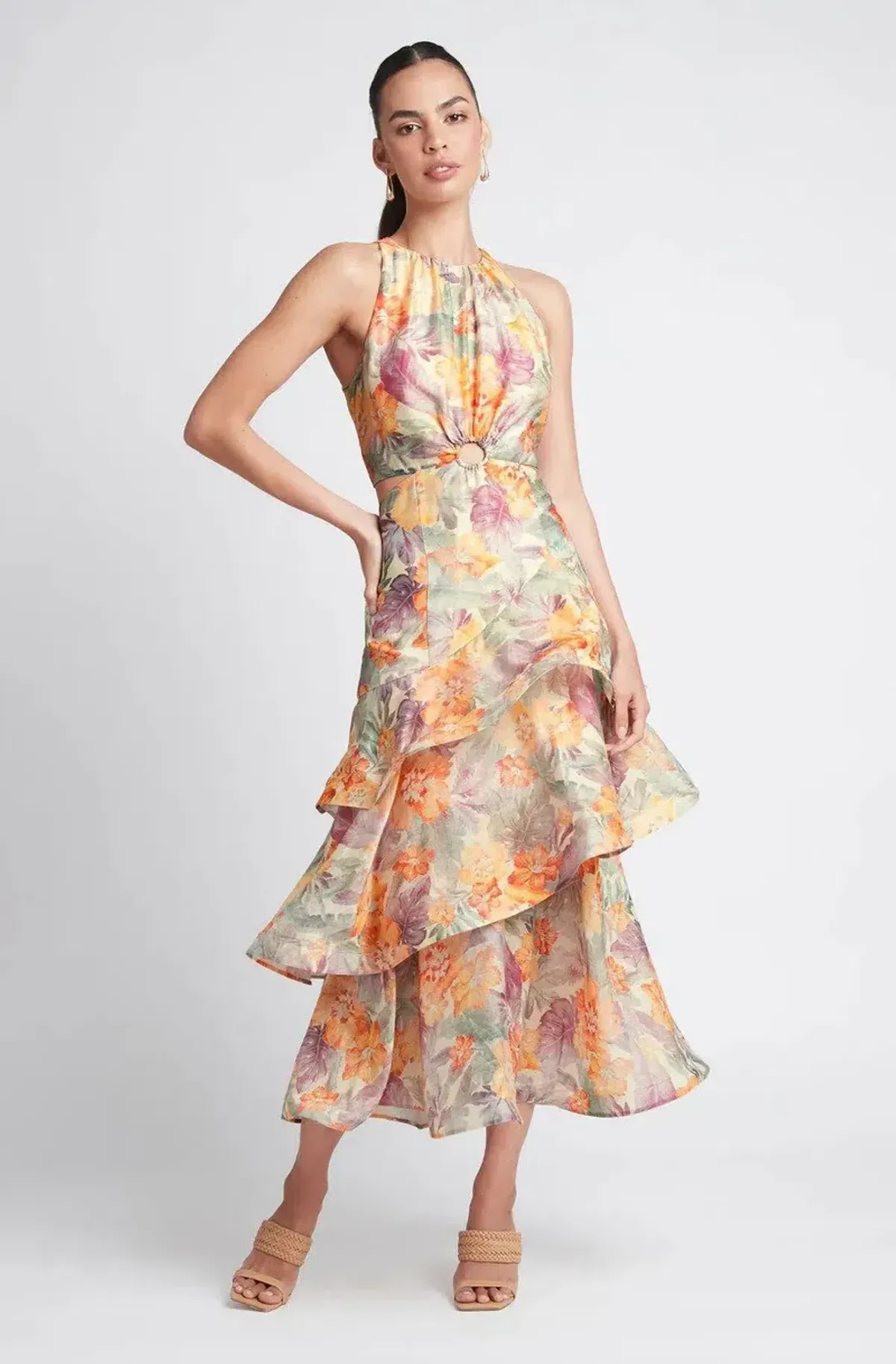 SHEIKE IMPERIAL FLORAL DRESS – SIZE 10 - Image 1