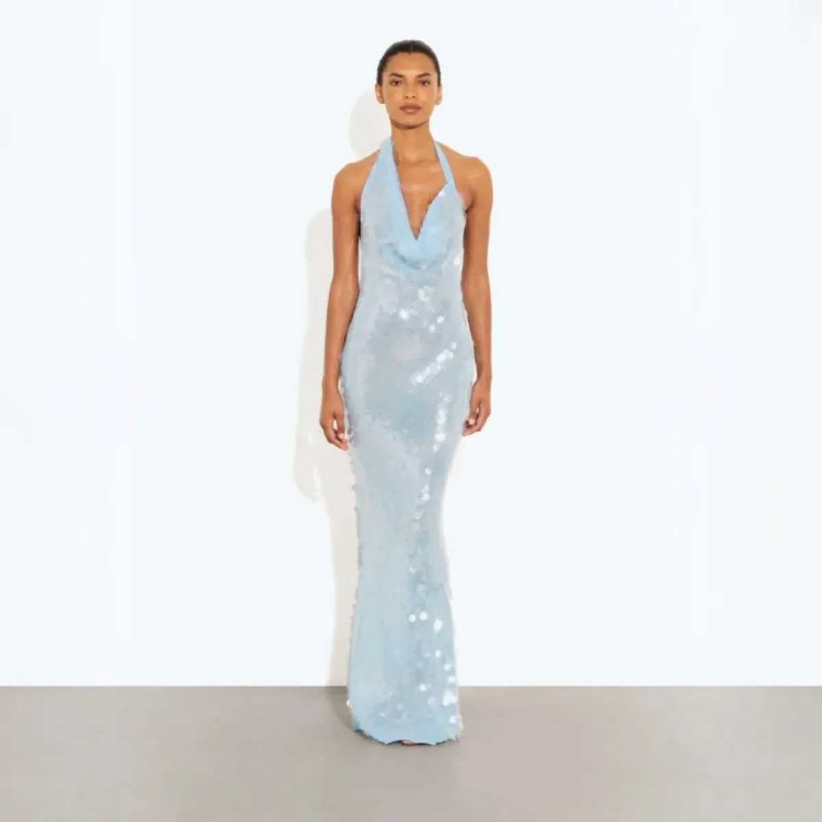 Rat and Boa Anais Gown In Blue Size 10 - Image 4
