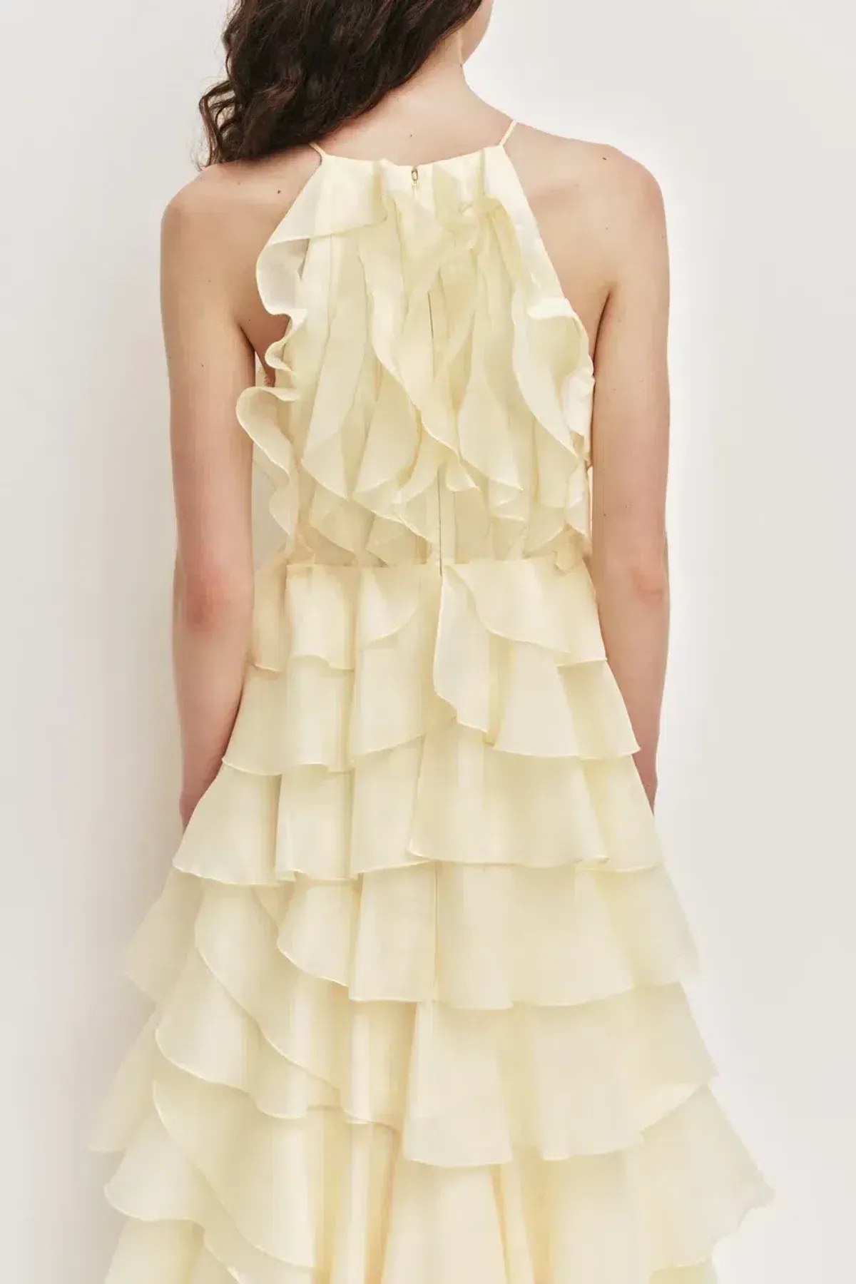 BRAND NEW 🍋 AJE Cleo Gown in Butter Yellow - Size 10 - Ruffle Tiered Maxi Dress 🍋 - Image 5