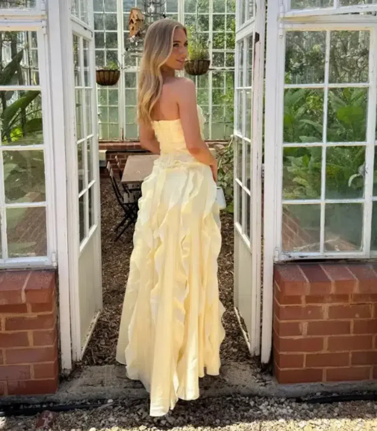 BRAND NEW 💛 Aje ALLAIRIE GOWN in Butter Yellow - Size 14 AU 💛 Ruffled Tiered Maxi Dress 💛 - Image 4