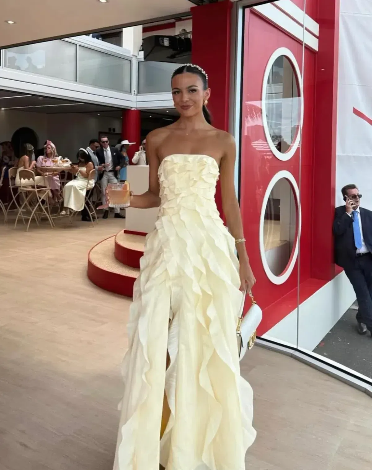 BRAND NEW 💛 Aje ALLAIRIE GOWN in Butter Yellow - Size 14 AU 💛 Ruffled Tiered Maxi Dress 💛 - Image 1