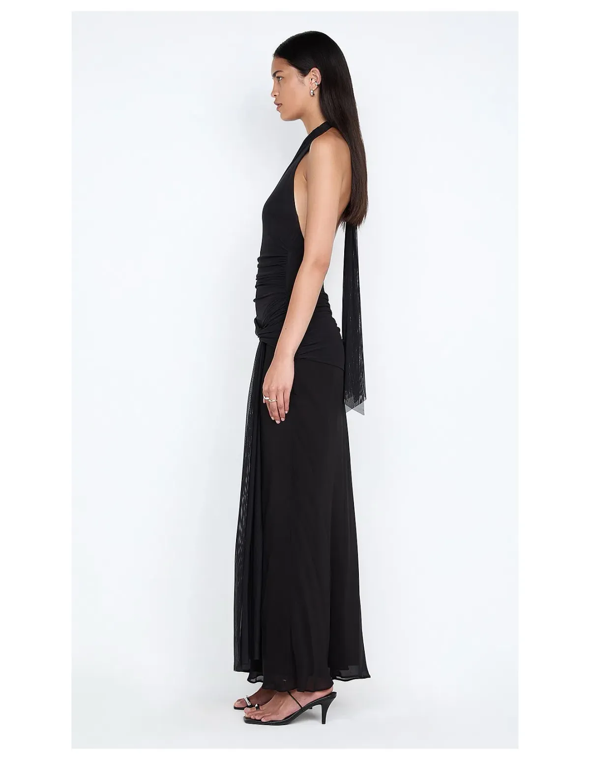 BEC & BRIDGE JASMIN HALTER MAXI BLACK / SIZE 10 - Image 4