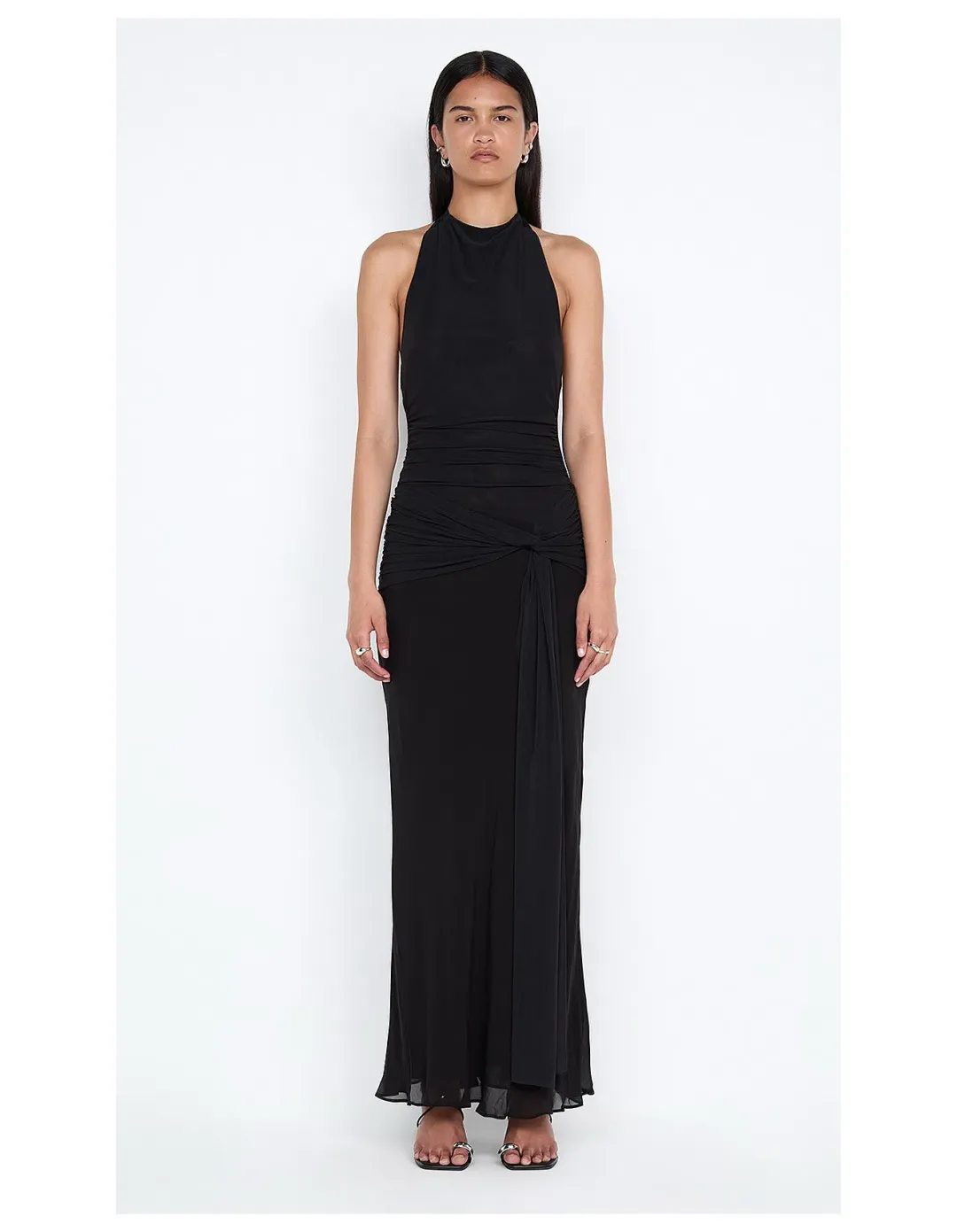 BEC & BRIDGE JASMIN HALTER MAXI BLACK / SIZE 10 for rent on The Volte - main image