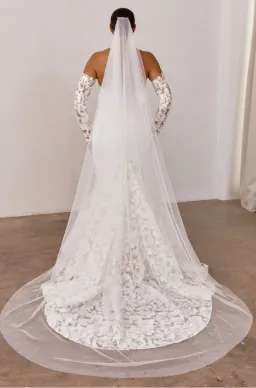 Grace Loves Lace Lunaria Drop Wedding Veil for rent on The Volte - image 3