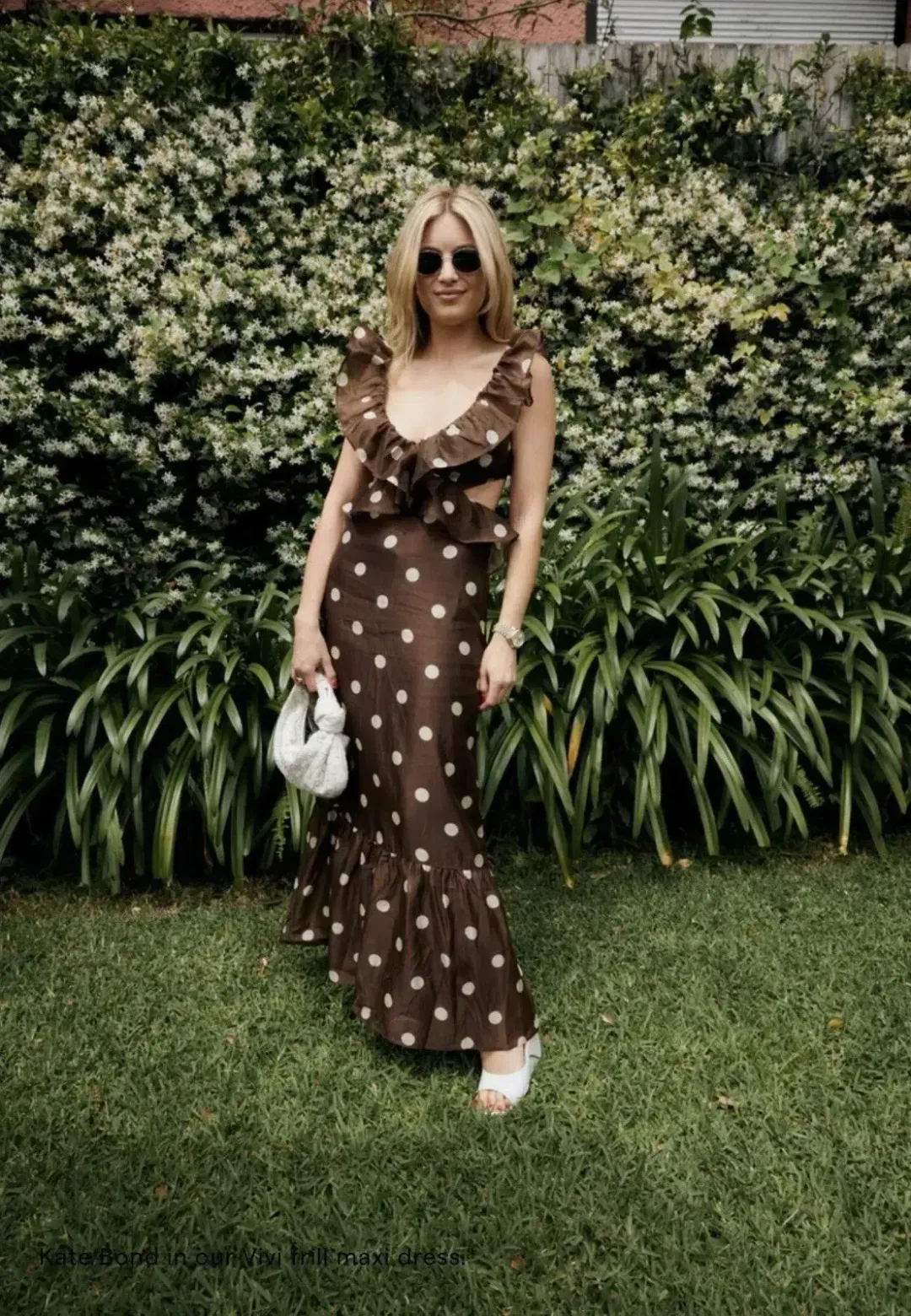Sir the Label Vivi Frill Dress Marlon Polka Dot Size 8 for rent on The Volte - main image