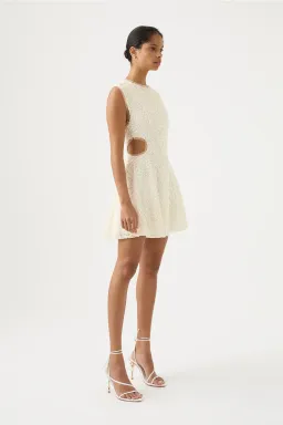 AJE Mirage Beaded Mini Dress SIZE 6 for rent on The Volte - image 2