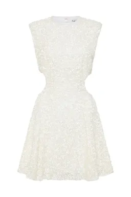 AJE Mirage Beaded Mini Dress SIZE 6 for rent on The Volte - image 1