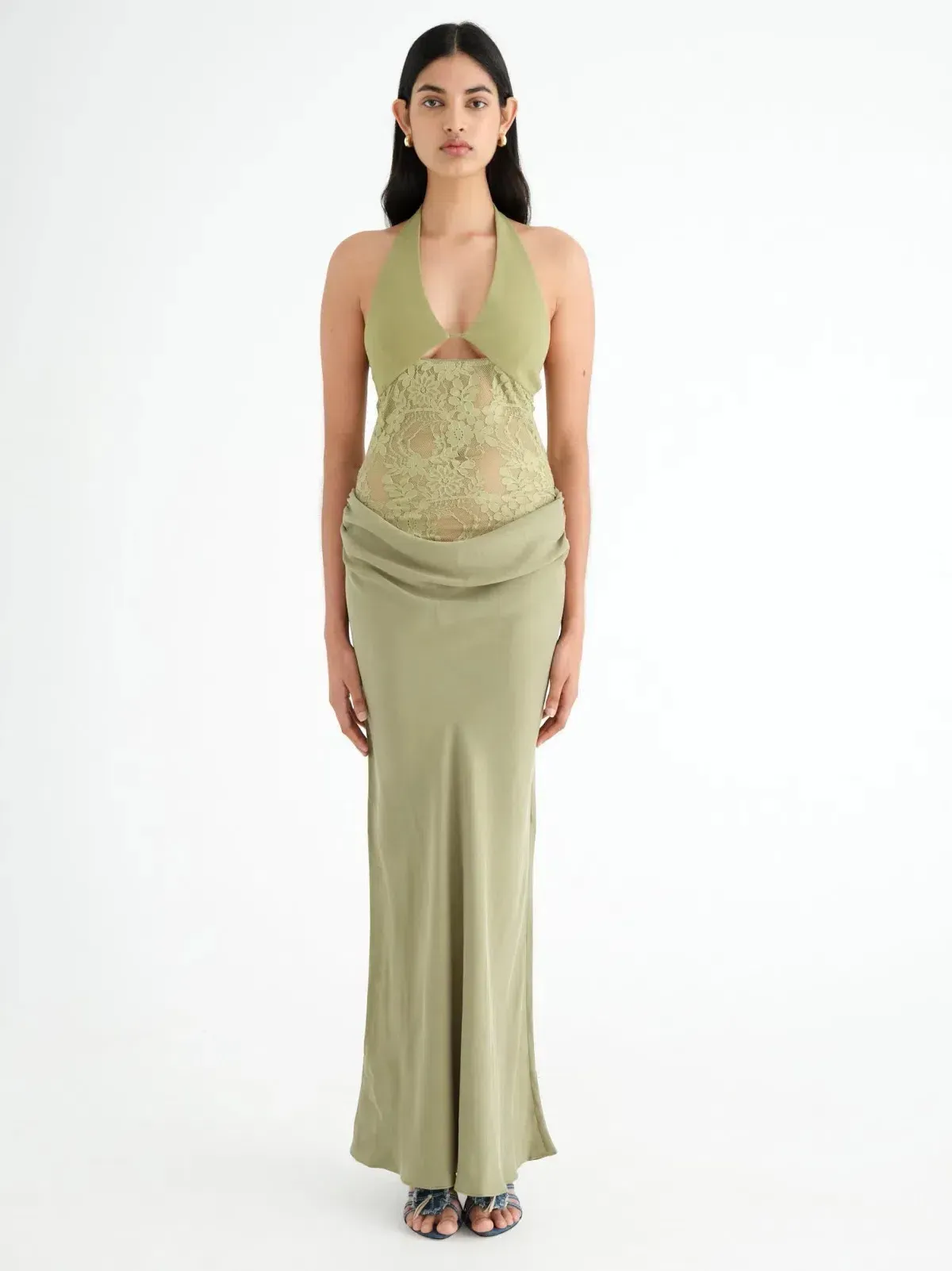 Benni Miko Maxi Dress in Green - Image 1