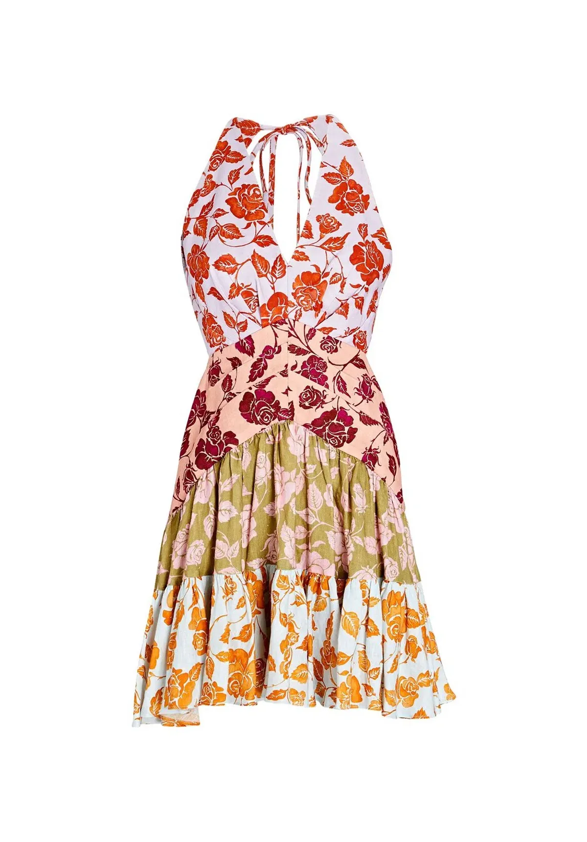 Zimmermann Lovestruck V neck Mini Dress Multi Print Size 2/AU 12 - Image 6