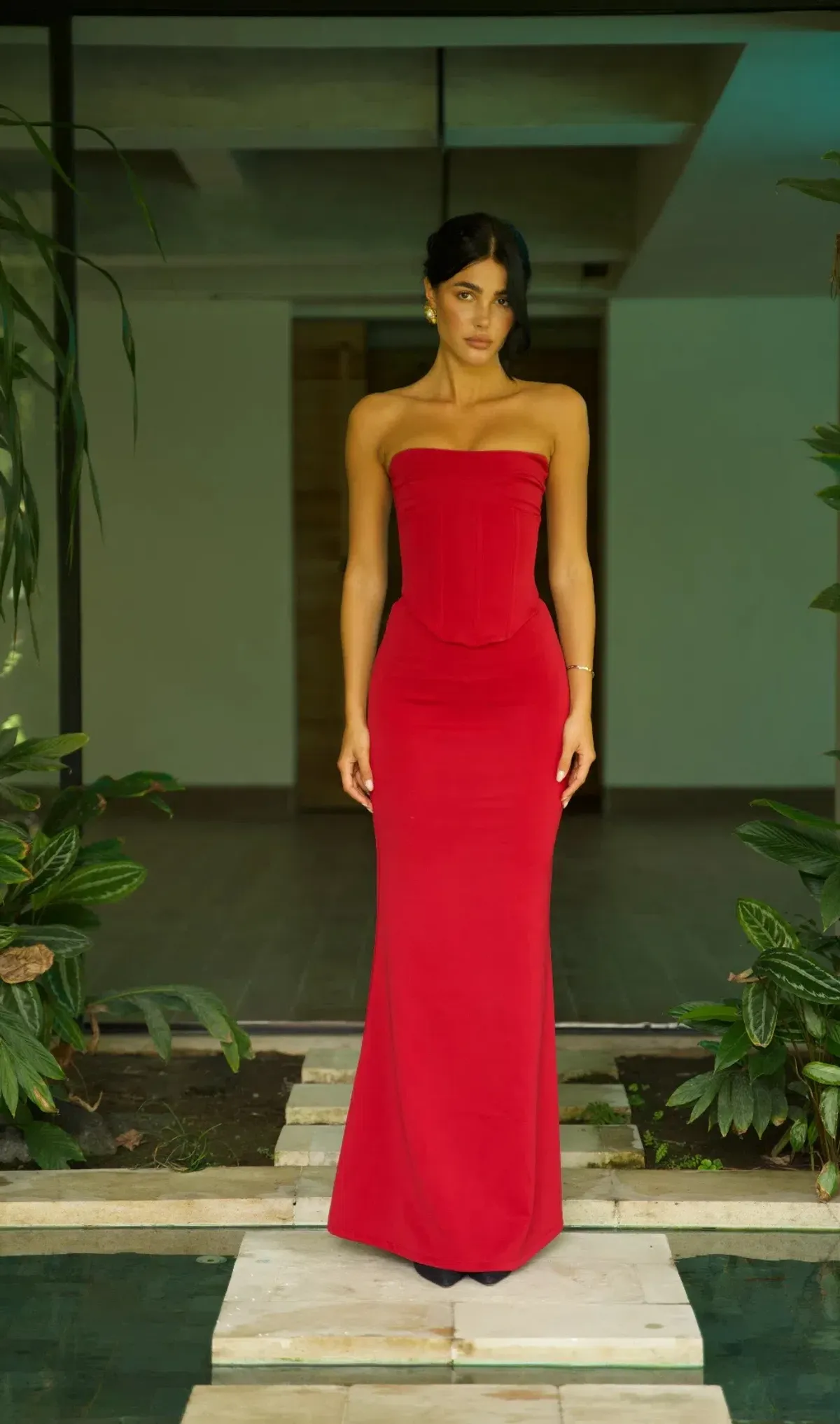 HNTR the Label Louie Gown in Wine Size XS - Image 1