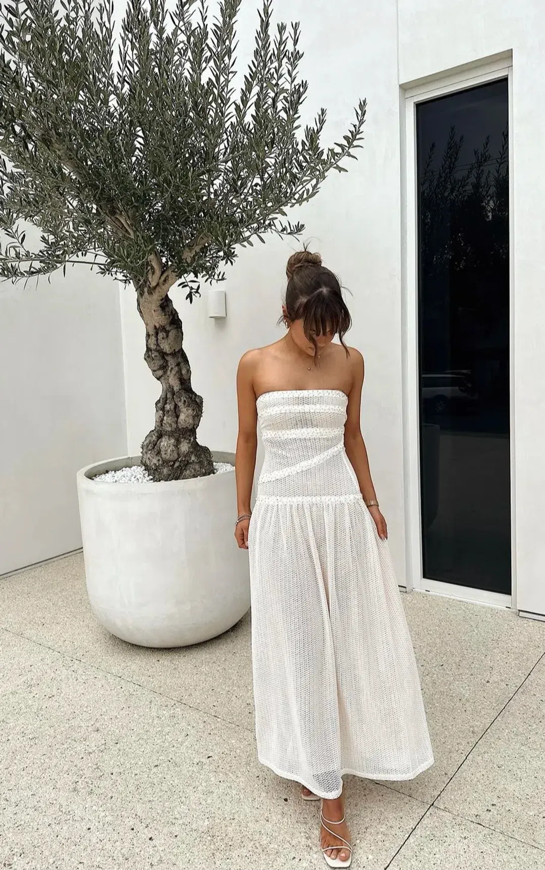 Fait Par Poutch Colette Dress White Size XXS / AU 4 for rent on The Volte - main image
