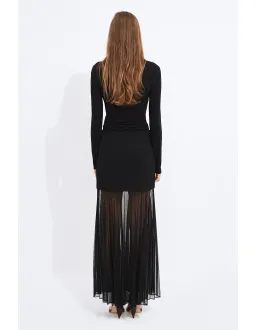 AJE STUDIO Ivy Sheer Maxi Skirt Black Size 16 AU for rent on The Volte - image 5