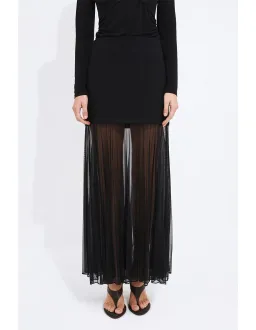 AJE STUDIO Ivy Sheer Maxi Skirt Black Size 16 AU for rent on The Volte - image 3