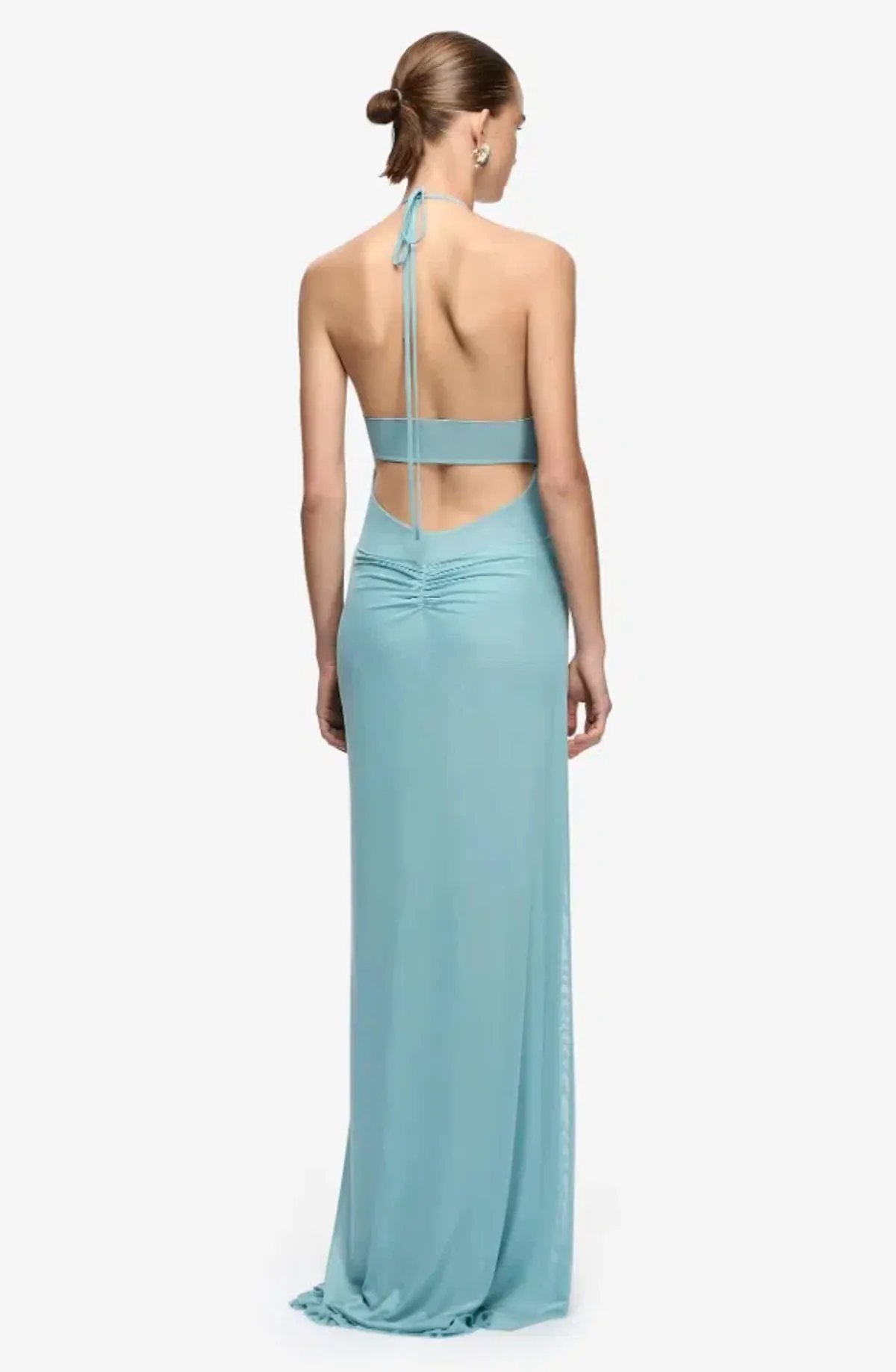 Xanthi V Neck Maxi Dress | Bermuda Blue - Size 10 - Image 4