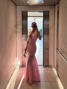 Deconduarte Florian Dress - Pink Size 8 for rent on The Volte - image 3