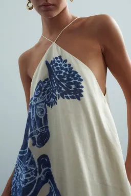 ALEMAIS Rider Pleat Hem Mini Dress size 10 for rent on The Volte - image 1