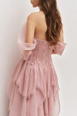 Aje Nisha Gown in Fawn Pink Size 10 for rent on The Volte - image 5