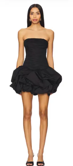 Violette bubble hem mini dress for rent on The Volte - image 4