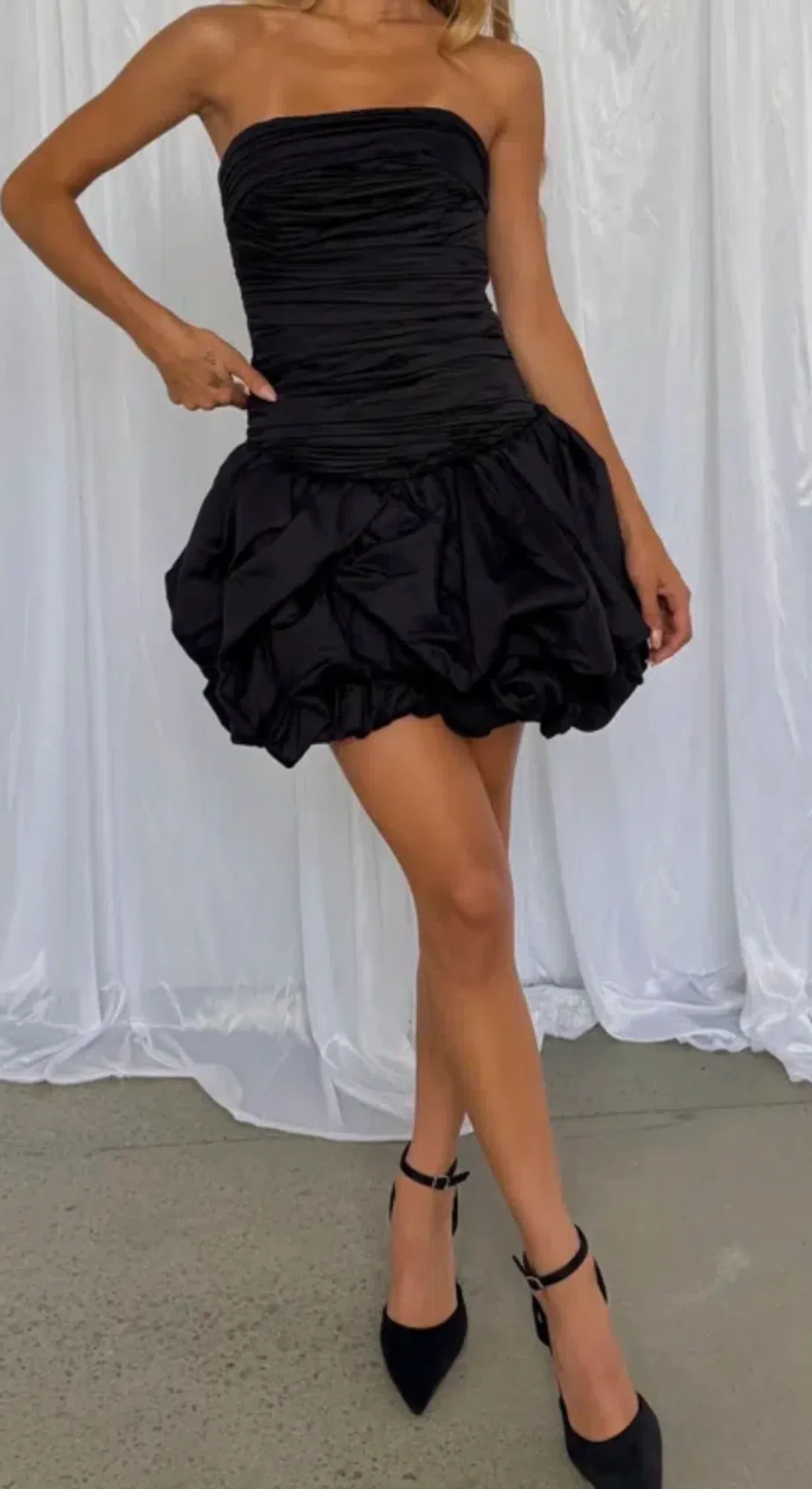 Violette bubble hem mini dress - Image 1