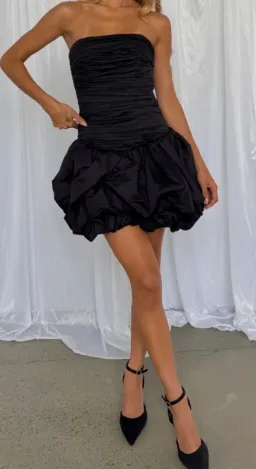 Violette bubble hem mini dress for rent on The Volte - image 1