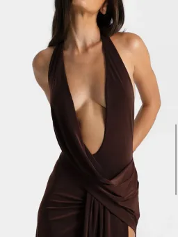 Natalie Rolt Winona Gown Espresso Size 0 / AU 6 for rent on The Volte - image 2