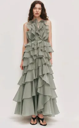 Aje Cleo Gown Moss sz 14 for rent on The Volte - image 2
