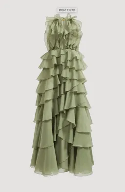 Aje Cleo Gown Moss sz 14 for rent on The Volte - image 1