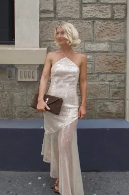 The Wolf Gang Mina Sequin Maxi Dress L for rent on The Volte - image 2