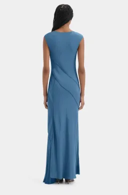 Sir Elin Panelled Gown washed blue sz 2 for rent on The Volte - image 4