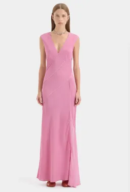 Sir Elin Panelled Gown Berry sz 3 for rent on The Volte - image 1