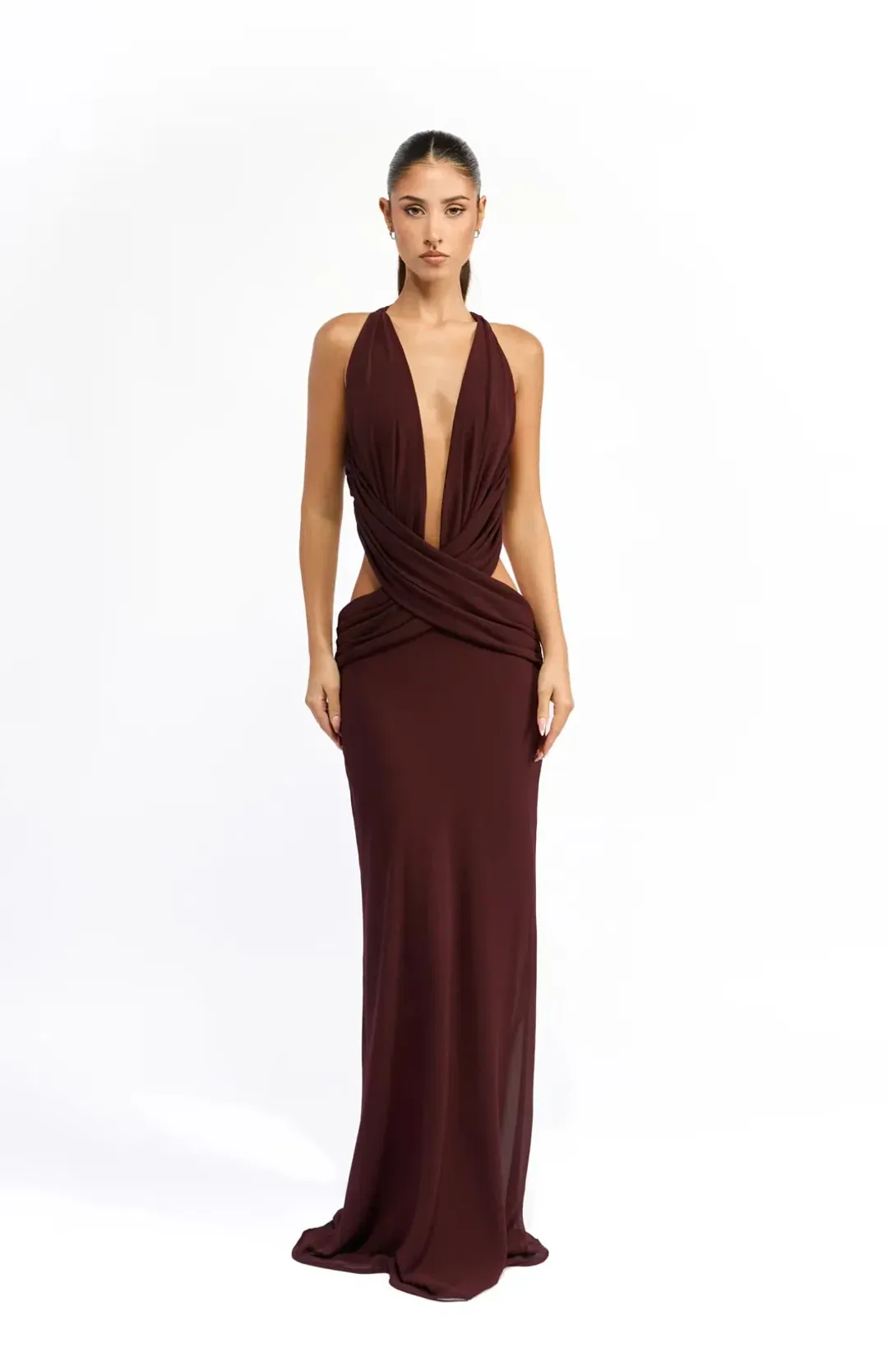 Mim & Bell Yvette Size S Burgundy for rent on The Volte - main image