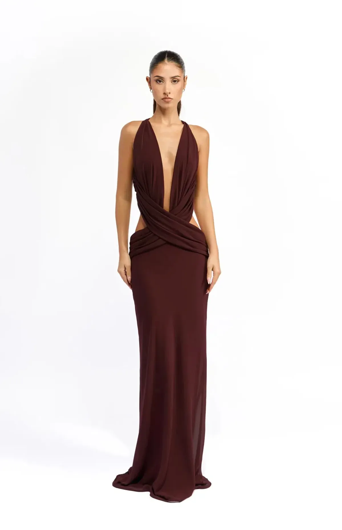 Mim & Bell Yvette Size S Burgundy for rent on The Volte - main image