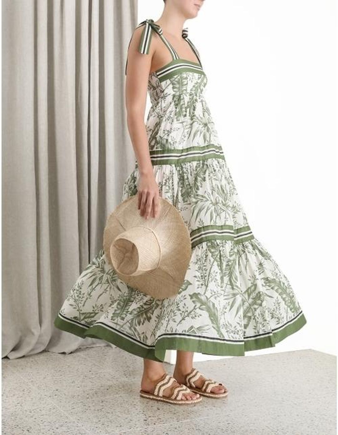 Zimmermann Empire Tie Shoulder Dress Size 2 / 8-12 for rent on The Volte - main image