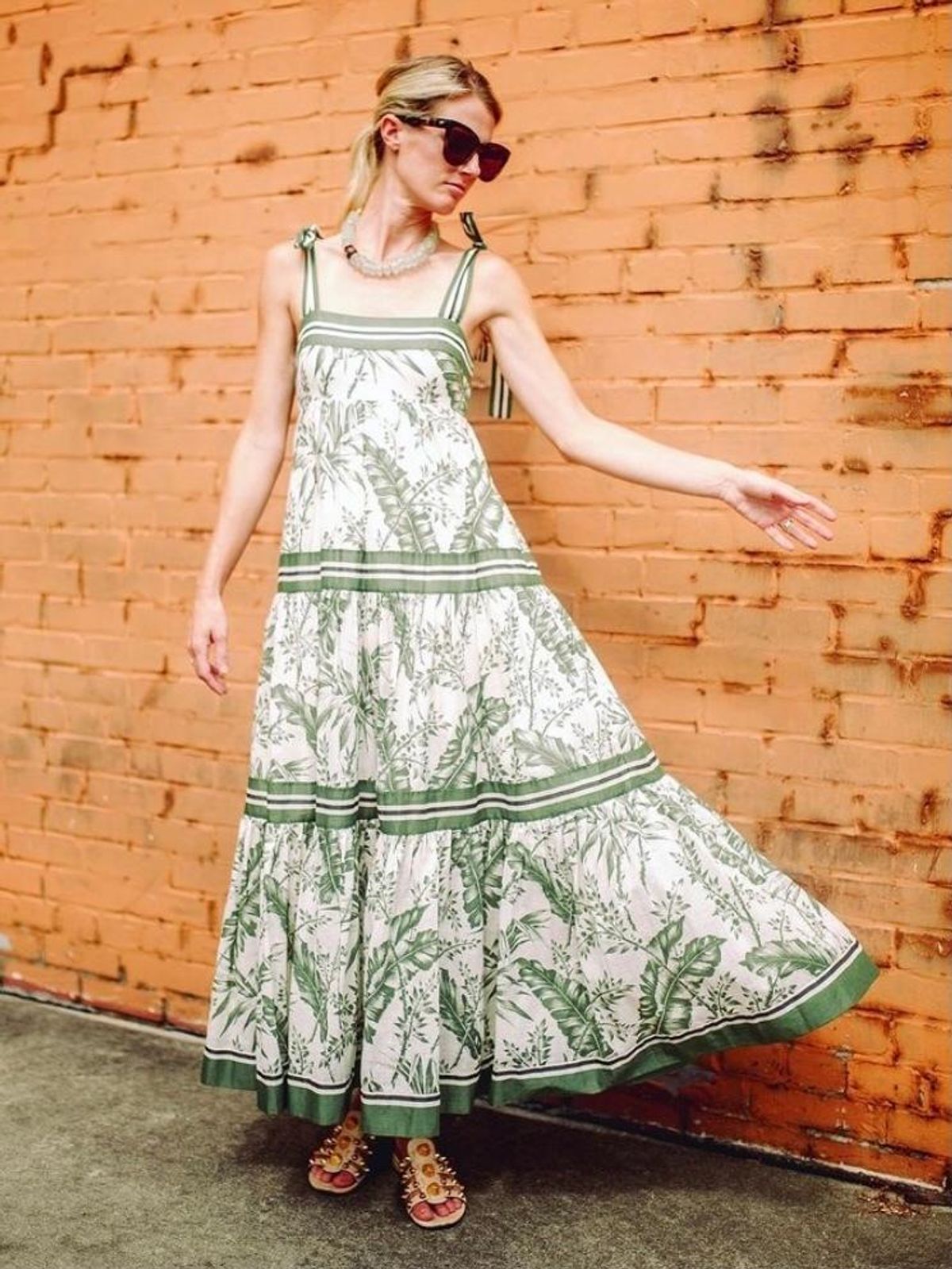 Zimmermann Empire Tie Shoulder Dress Size 2 / 8-12 for rent on The Volte - main image