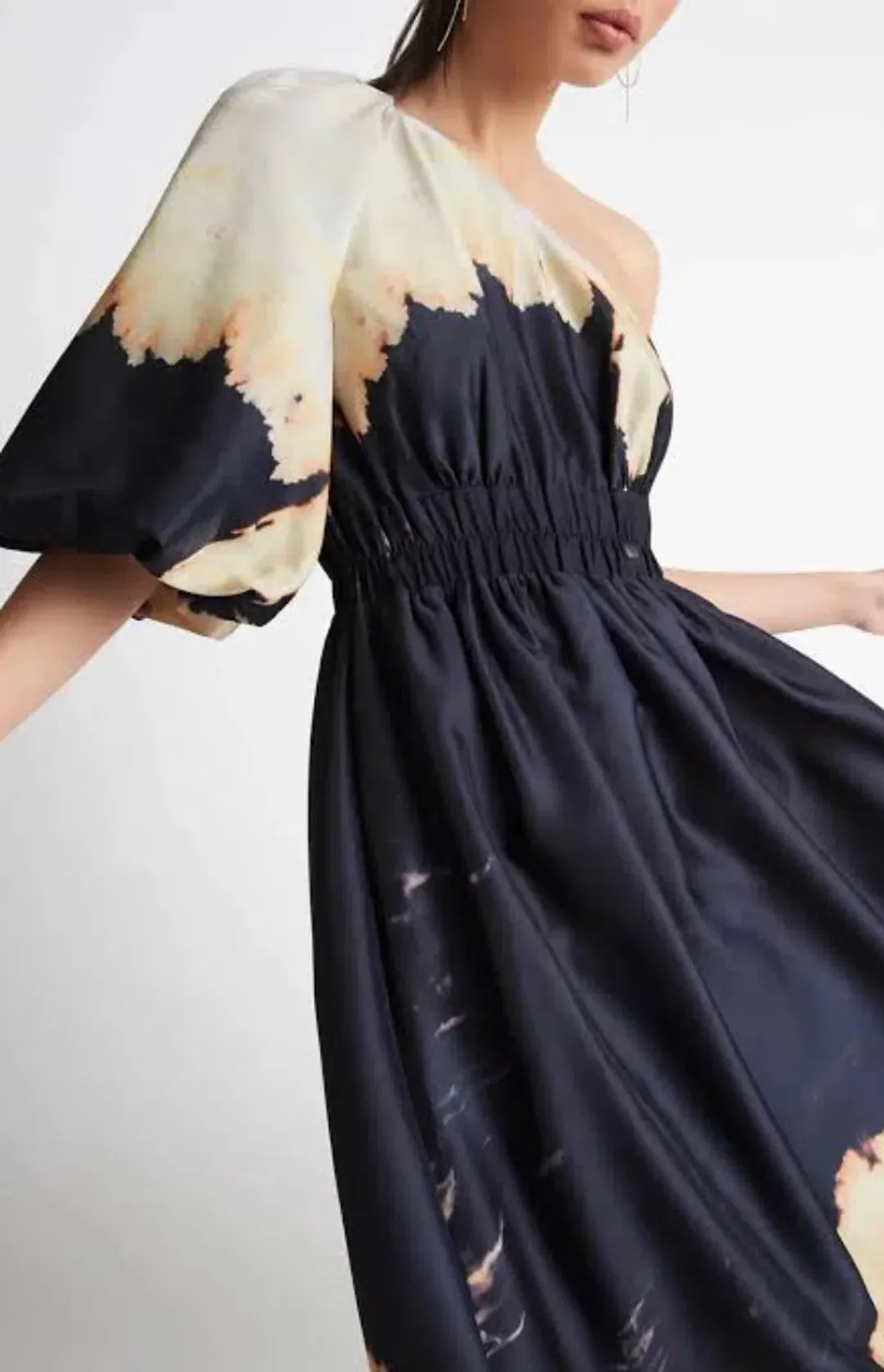 Sheike Vivianne Maxi Dress – Navy/Cream Dip-Dye Size 16 for rent on The Volte - main image