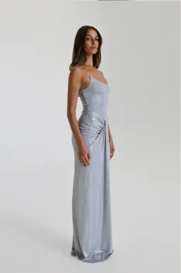 Natalie Rolt Allora Gown Silver size 10 for rent on The Volte - image 2