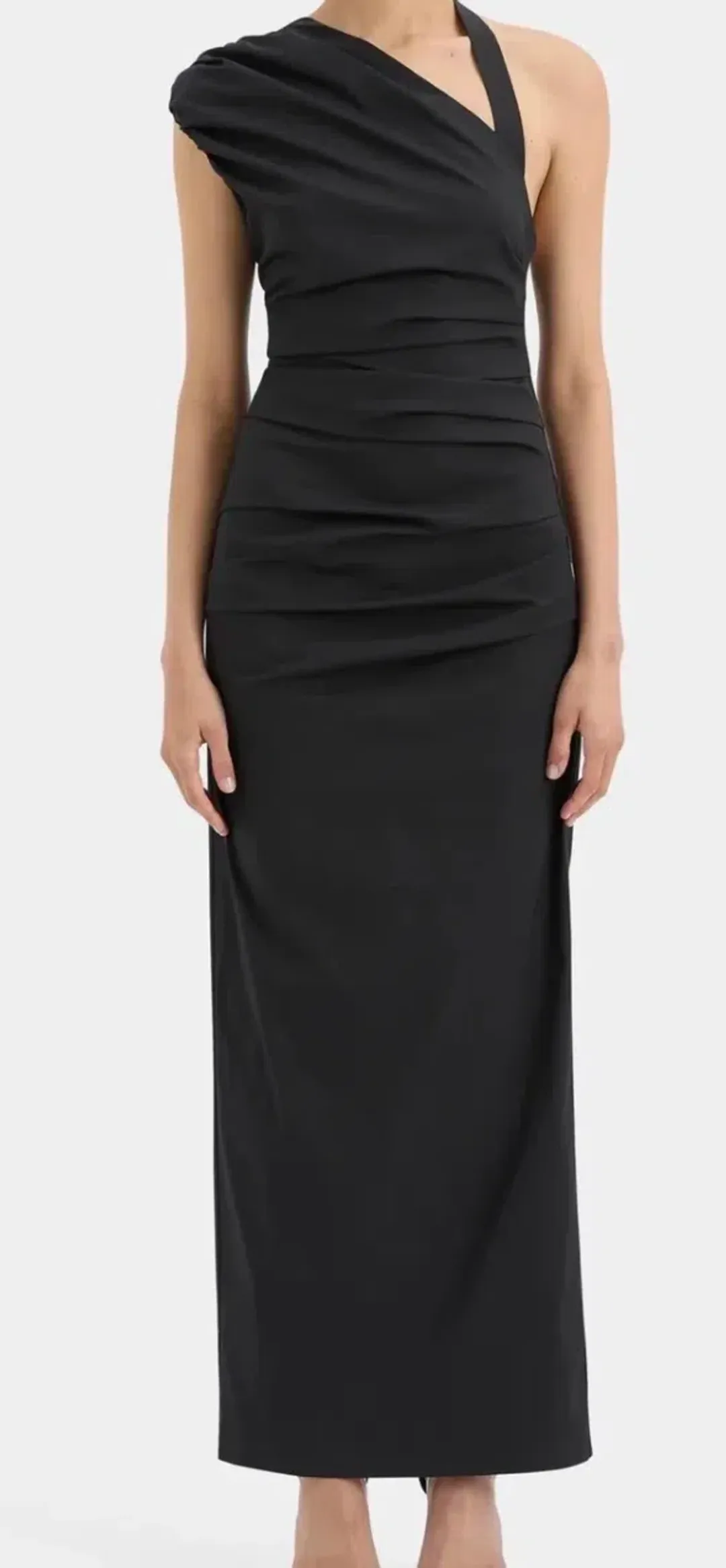 SIR the Label Giacomo Gathered Gown Black for rent on The Volte - main image