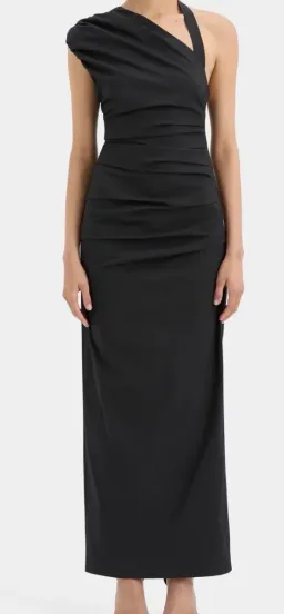 SIR the Label Giacomo Gathered Gown Black for rent on The Volte - image 2