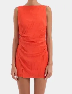 Sir the Label Ligera Mini Dress Tangerina for rent on The Volte - image 2