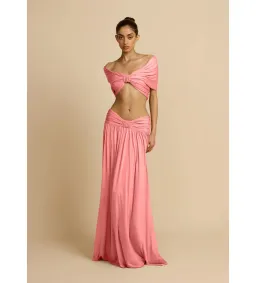 Arcina Ori Alessia Top and Skirt Set in Dusty Pink Size XS/AU6 for rent on The Volte - image 1