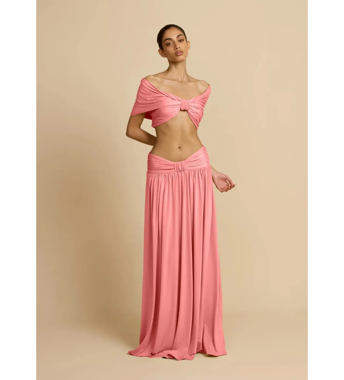 Arcina Ori Alessia Top and Skirt Set in Dusty Pink Size XS/AU6 - Image 2