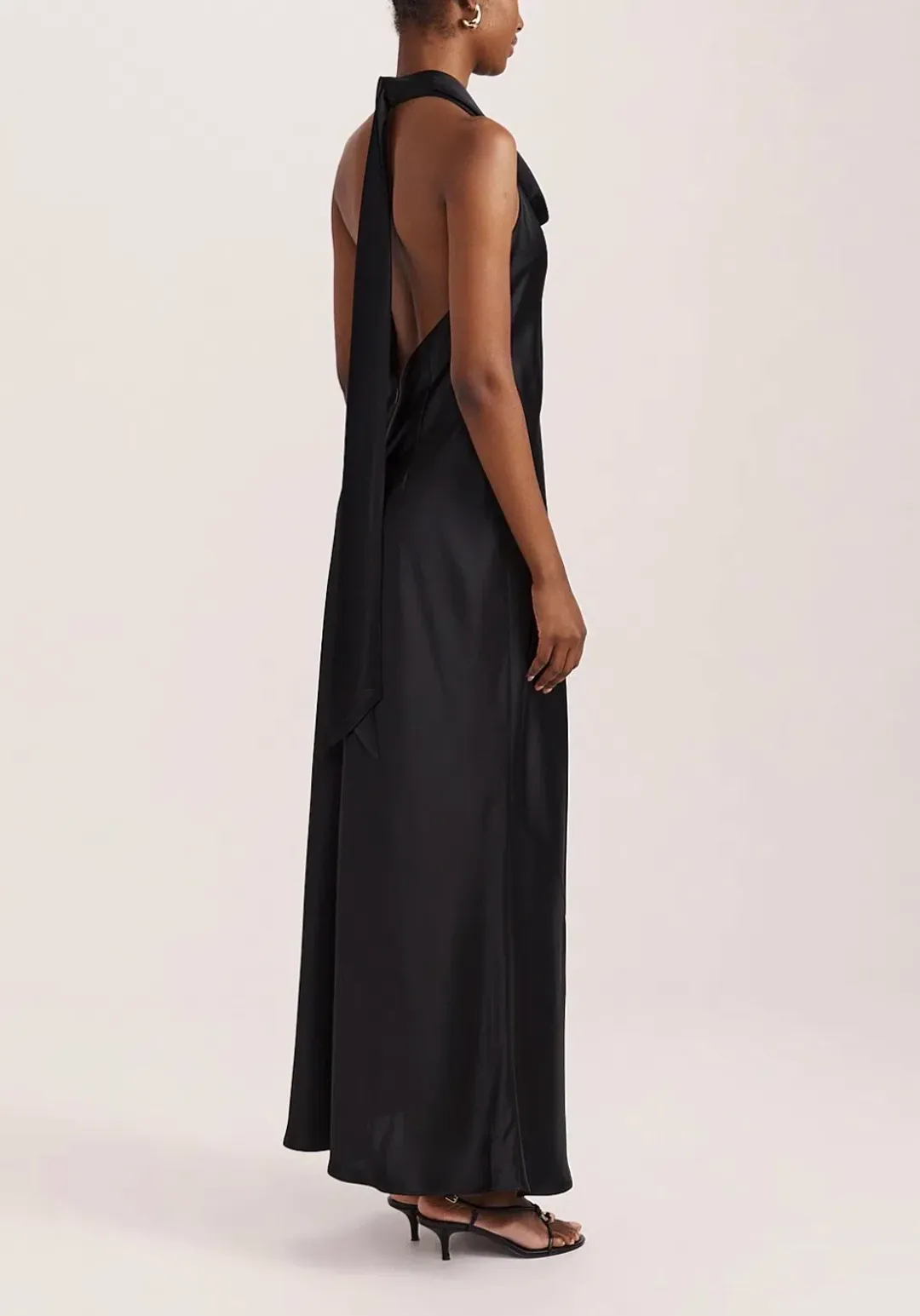 Saba Sallee maxi silk halter dress - Size 8 for rent on The Volte - main image
