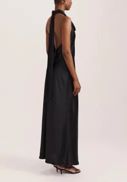 Saba Sallee maxi silk halter dress - Size 8 for rent on The Volte - image 2