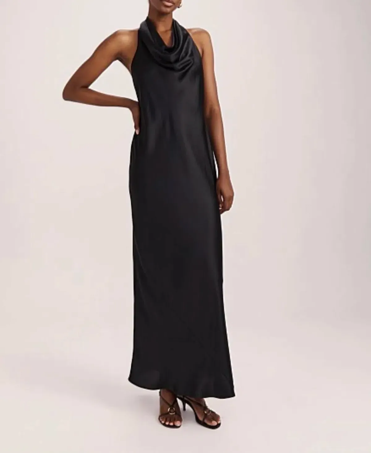 Saba Sallee maxi silk halter dress - Size 8 for rent on The Volte - main image