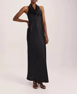 Saba Sallee maxi silk halter dress - Size 8 for rent on The Volte - image 1