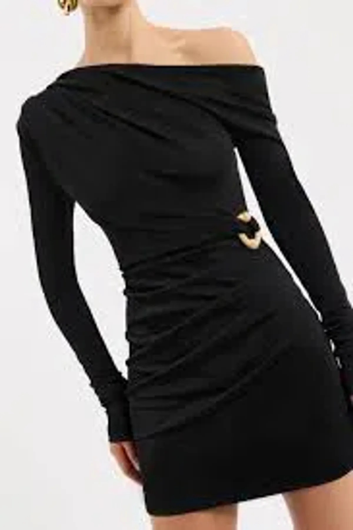 Rebecca Vallance Erin Long Sleeve Mini Dress Black Size 8 - Image 1