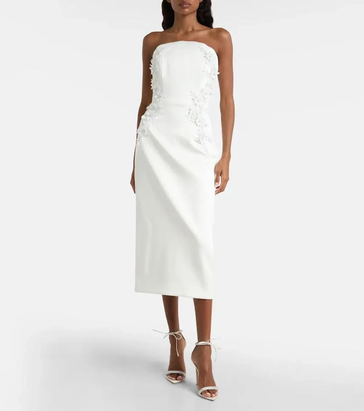 🤍 BRAND NEW Rebecca Vallance Xanthe Midi Dress in Ivory White – Size 10 AU 🤍 - Image 1