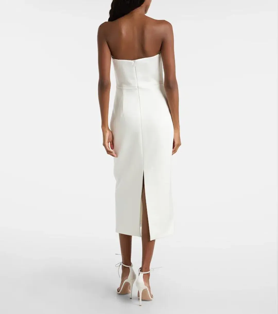 π€ BRAND NEW Rebecca Vallance Xanthe Midi Dress in Ivory White β Size 10 AU π€ for rent on The Volte - main image