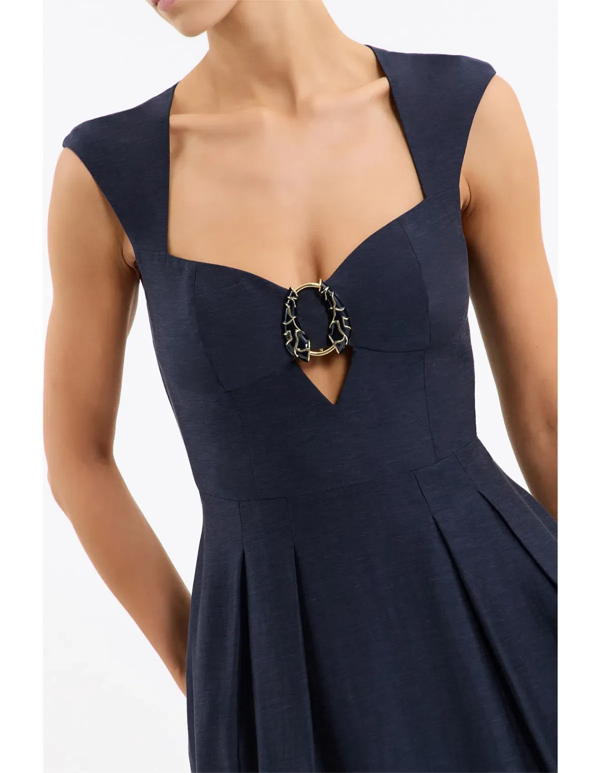 🌟BRAND NEW Rebecca Vallance Serenity Midi Dress - Size 12 AU - Navy Blue 🌟 - Image 2